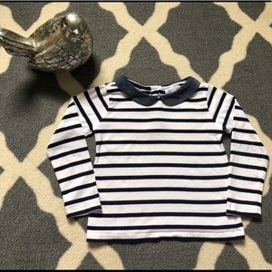 Girls 4t Peter Pan Collar Top